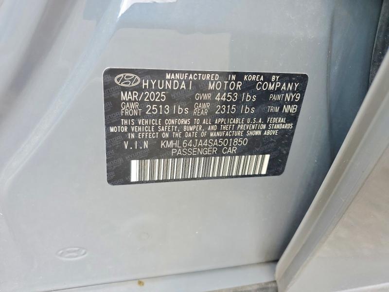 2025 Hyundai Sonata მანქანა იყიდება აუქციონზე, vin: KMHL64JA4SA501850, აუქციონის ნომერი: 67266826