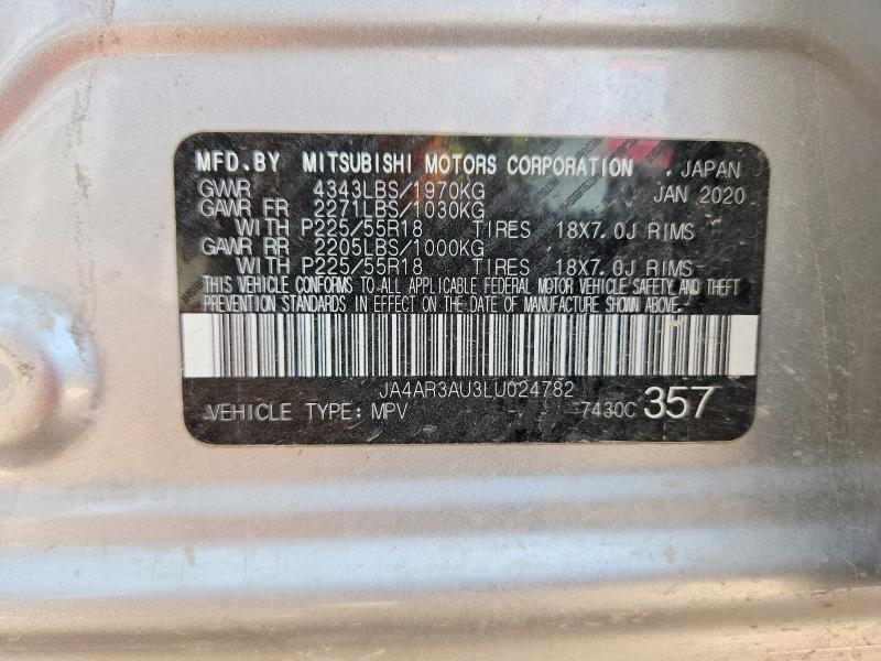 Aukcja sprzedaży 2020 Mitsubishi Outlander Sport, vin: JA4AR3AU3LU024782, numer aukcji: 67888716