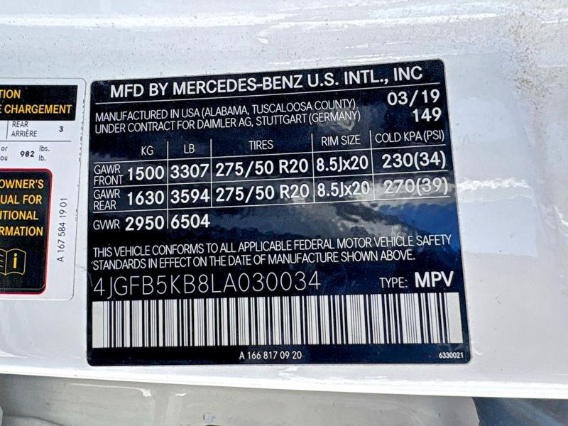 Продаж на аукціоні авто 2020 Mercedes-benz Gle, vin: 4JGFB5KB8LA030034, номер лоту: 68333936