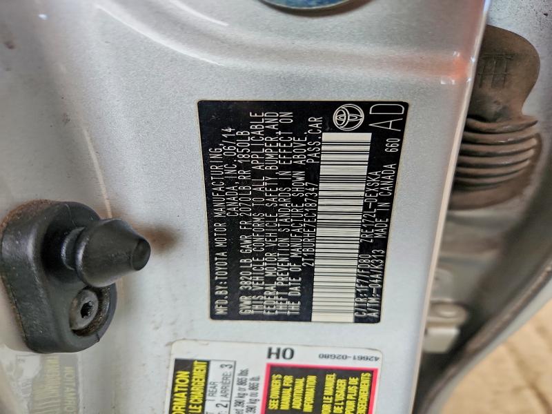 Продаж на аукціоні авто 2014 Toyota Corolla, vin: 2T1BURHE7EC187347, номер лоту: 70713316
