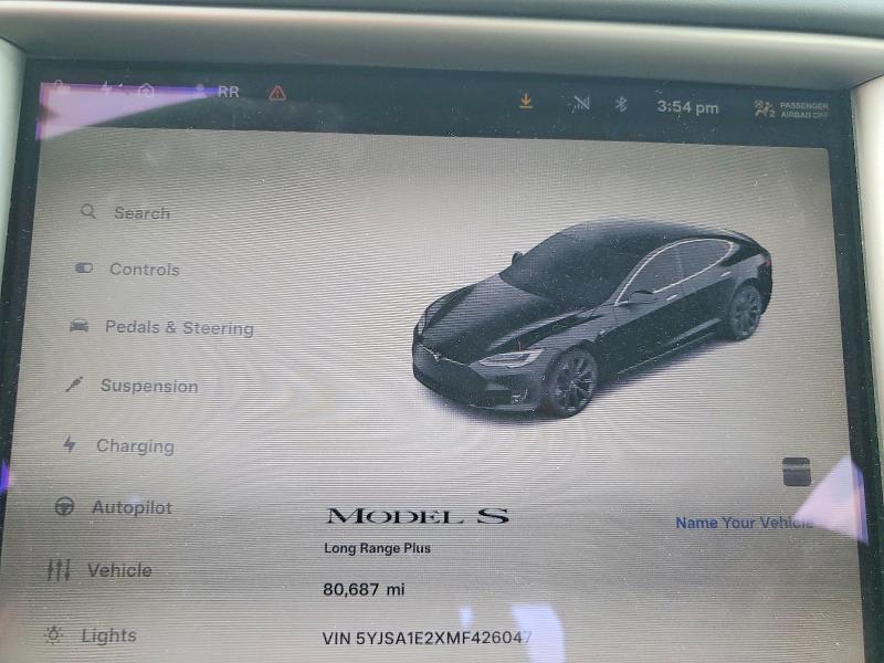 Продажа на аукционе авто 2021 Tesla Model S, vin: 5YJSA1E2XMF426047, номер лота: 68942456