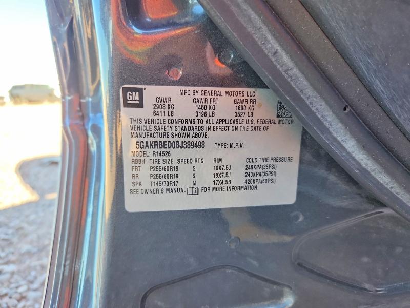 Aukcja sprzedaży 2011 Buick Enclave, vin: 5GAKRBED0BJ389498, numer aukcji: 68093316