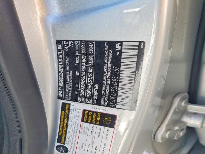 Продаж на аукціоні авто 2017 Mercedes-benz Gls, vin: 4JGDF6EE3HA951267, номер лоту: 68933796