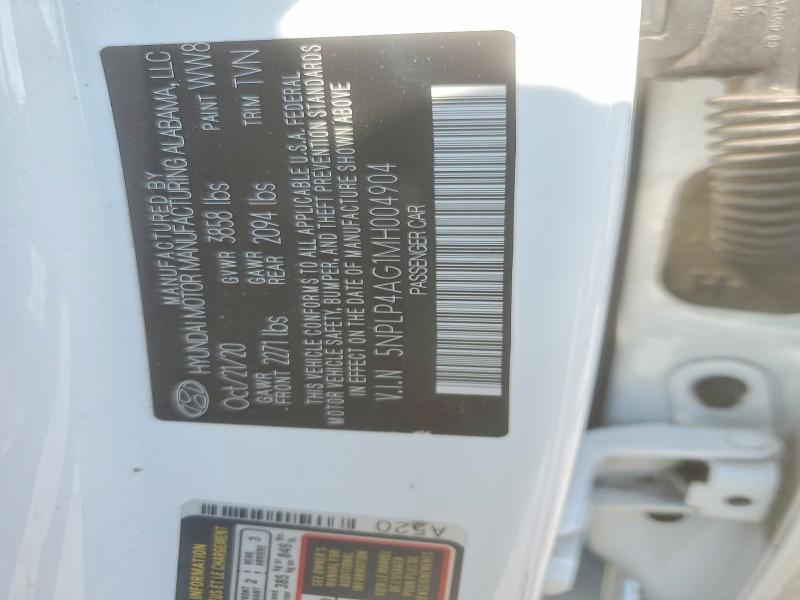 Aukcja sprzedaży 2021 Hyundai Elantra, vin: 5NPLP4AG1MH004904, numer aukcji: 67372546