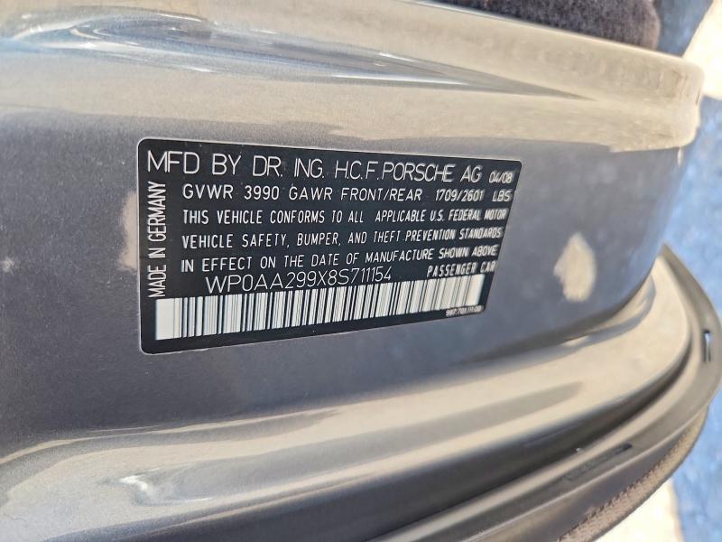 Aukcja sprzedaży 2008 Porsche 911, vin: WP0AA299X8S711154, numer aukcji: 67379176