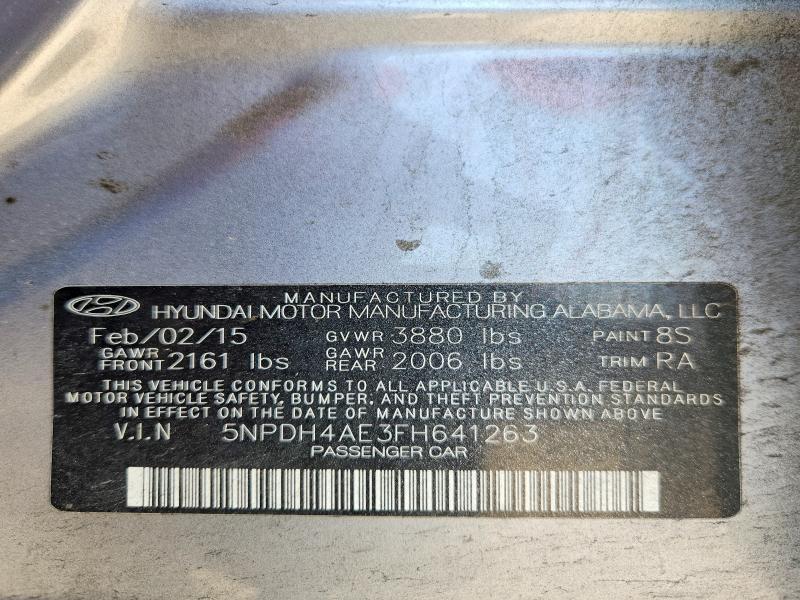 Aukcja sprzedaży 2015 Hyundai Elantra, vin: 5NPDH4AE3FH641263, numer aukcji: 67508896