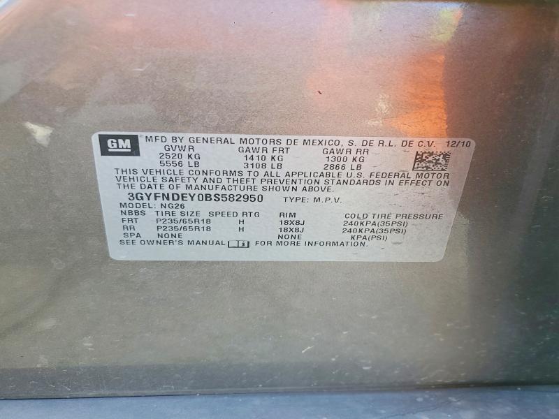 Продажа на аукционе авто 2011 Cadillac Srx, vin: 3GYFNDEY0BS582950, номер лота: 68617936