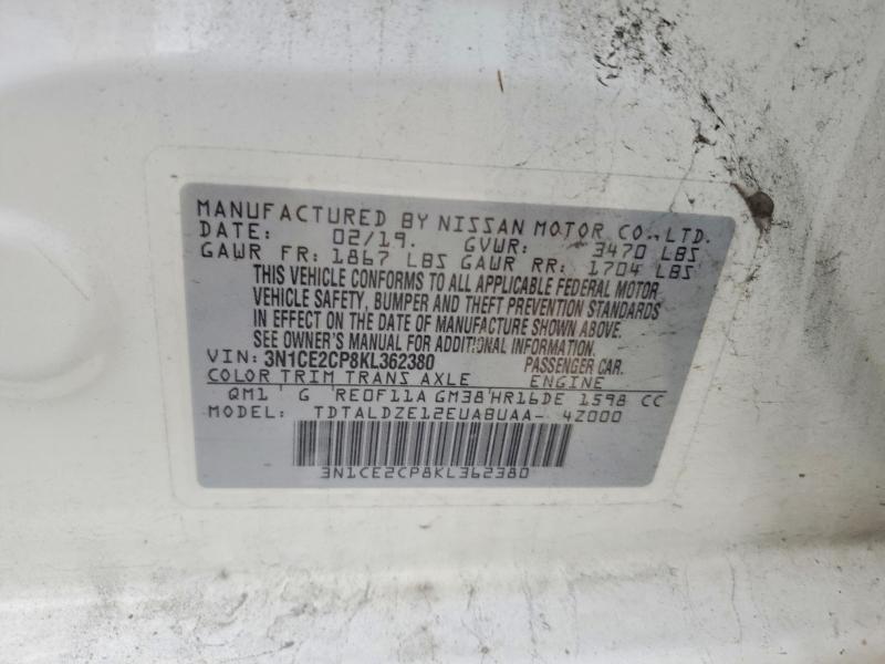 Продаж на аукціоні авто 2019 Nissan Versa Note, vin: 3N1CE2CP8KL362380, номер лоту: 68014606