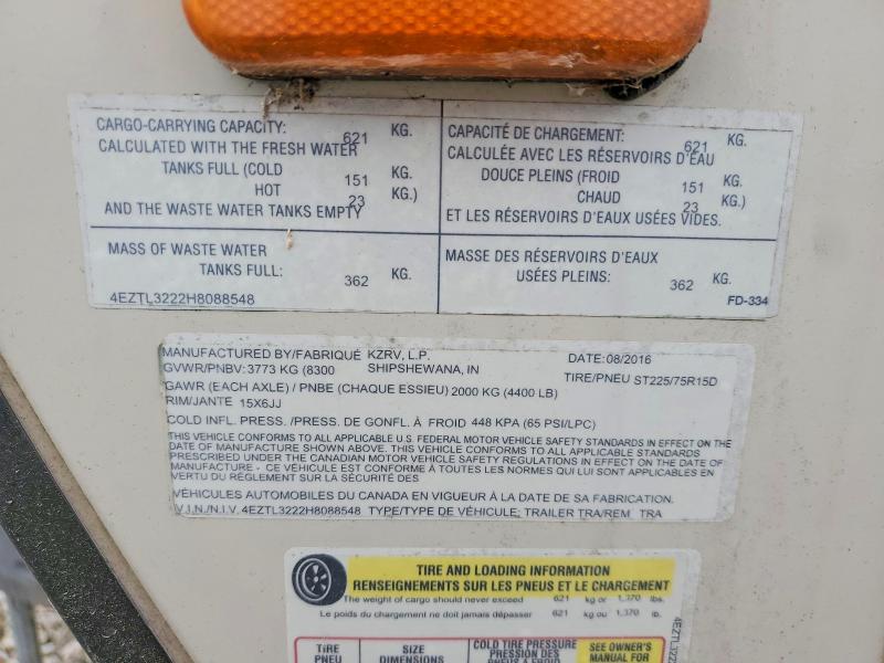 Продажа на аукционе авто 2017 Kz Connect, vin: 4EZTL3222H8088548, номер лота: 66021056