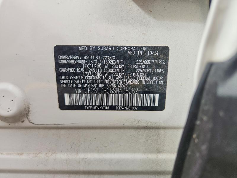 Aukcja sprzedaży 2025 Subaru Forester, vin: JF2SLDBC8SH495262, numer aukcji: 67203606