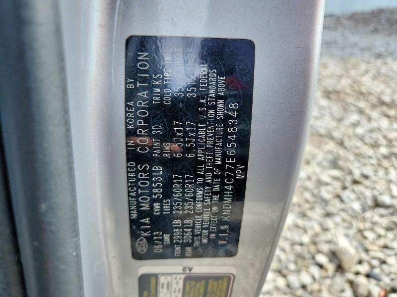 Aukcja sprzedaży 2014 Kia Sedona, vin: KNDMH4C77E6548348, numer aukcji: 68761736