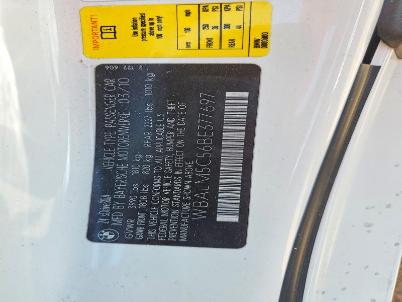 Aukcja sprzedaży 2011 Bmw Z4, vin: WBALM5C56BE377697, numer aukcji: 67203276