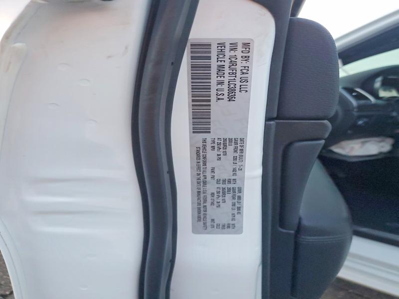 70637126 :رقم المزاد ، 1C4RJFBT1LC386364 vin ، 2020 Jeep Grand Cherokee مزاد بيع