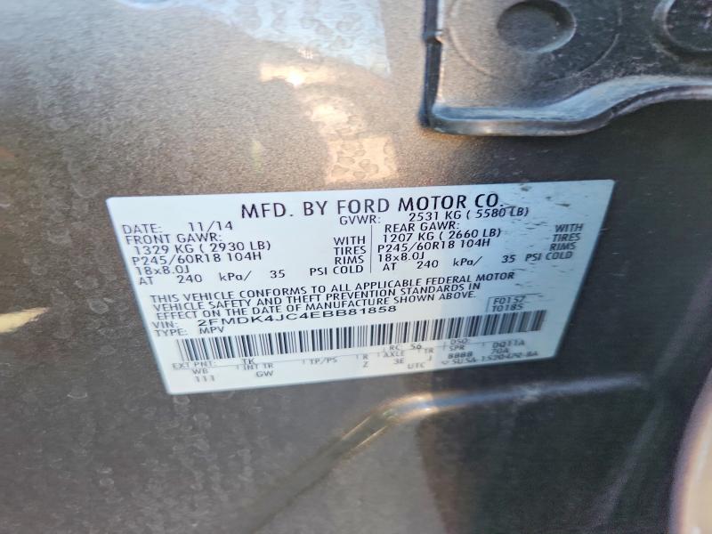 Продажа на аукционе авто 2014 Ford Edge, vin: 2FMDK4JC4EBB81858, номер лота: 67386686