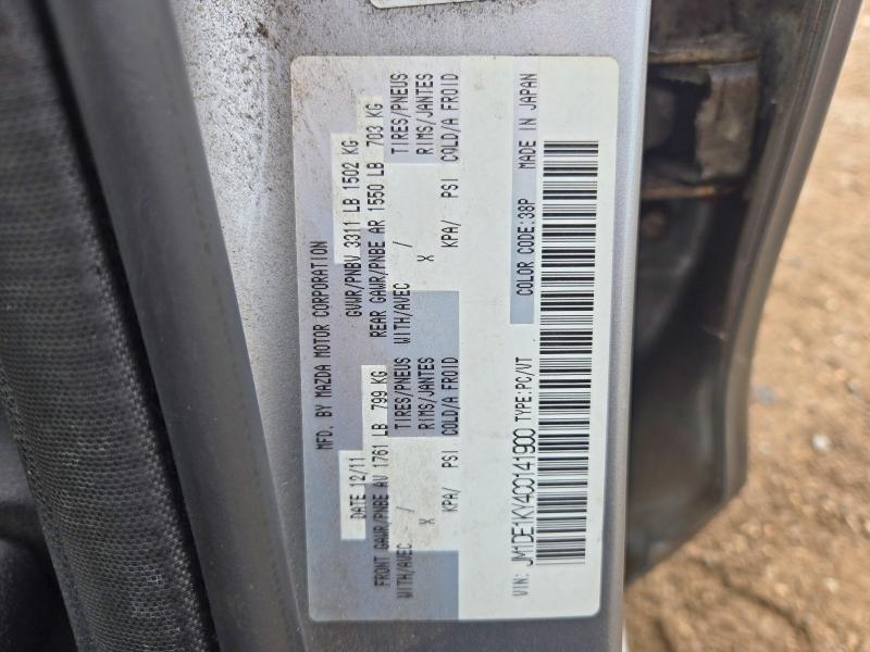 Aukcja sprzedaży 2012 Mazda Mazda2, vin: JM1DE1KY4C0141900        , numer aukcji: 67243826