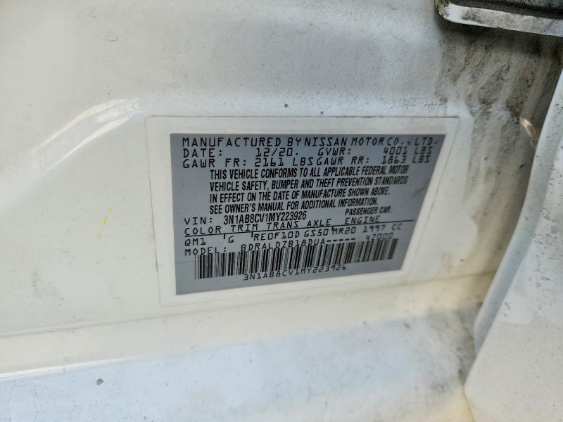 Продажа на аукционе авто 2021 Nissan Sentra, vin: 3N1AB8CV1MY223926, номер лота: 67895166