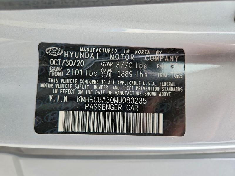 Продаж на аукціоні авто 2021 Hyundai Venue, vin: KMHRC8A30MU083235, номер лоту: 69852806