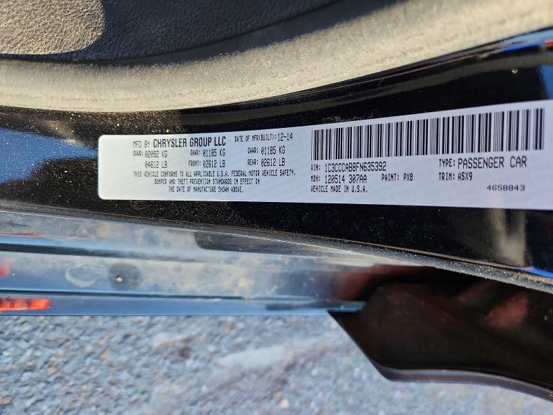 Aukcja sprzedaży 2015 Chrysler 200, vin: 1C3CCCAB8FN635392, numer aukcji: 68448286