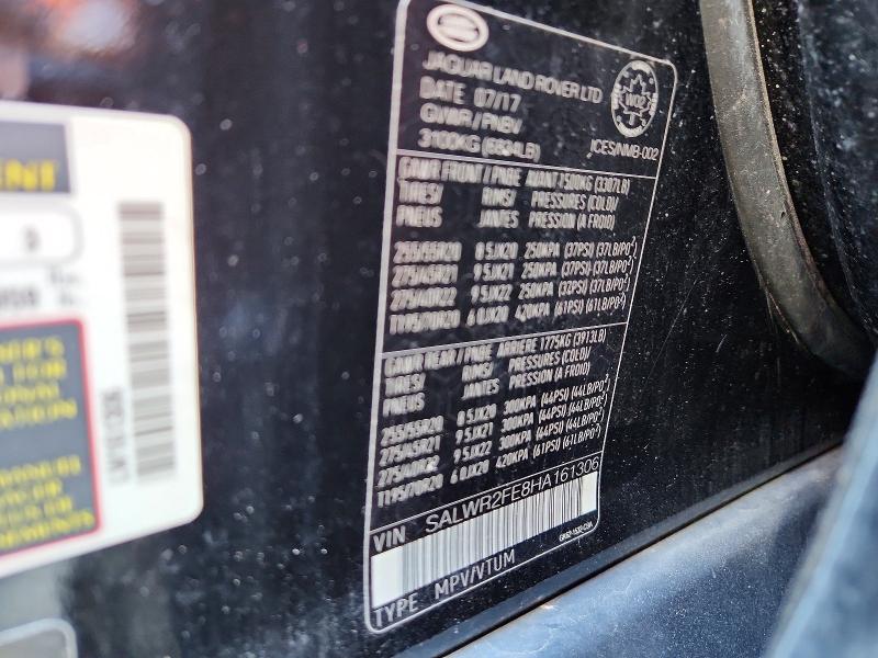 Продажа на аукционе авто 2017 Land Rover Range Rover Sport, vin: SALWR2FE8HA161306, номер лота: 68514106