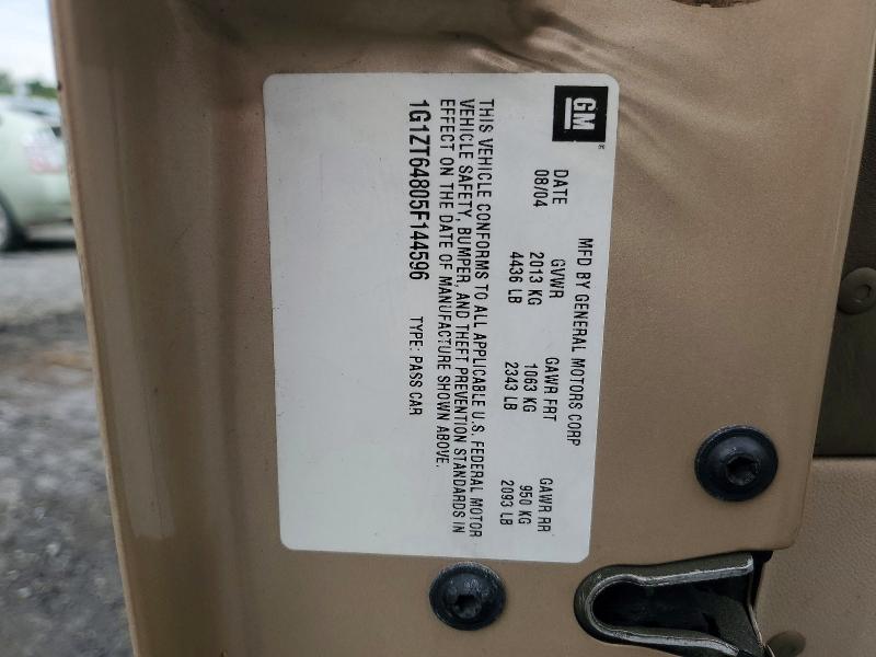 68236306 :رقم المزاد ، 1G1ZT64805F144596 vin ، 2005 Chevrolet Malibu مزاد بيع