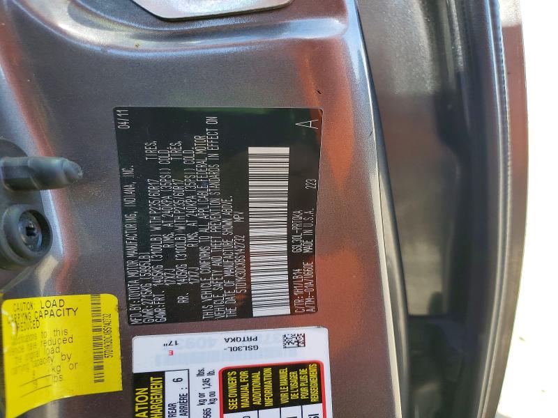 Aukcja sprzedaży 2011 Toyota Sienna, vin: 5TDYK3DCXBS142732, numer aukcji: 70842726