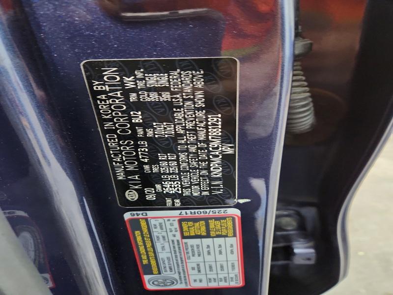 Aukcja sprzedaży 2021 Kia Sportage, vin: KNDPMCAC9M7881291, numer aukcji: 68677826