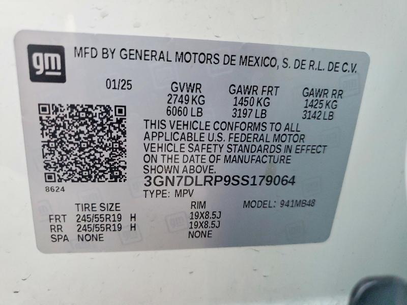 69060706 :رقم المزاد ، 3GN7DLRP9SS179064 vin ، 2025 Chevrolet Equinox مزاد بيع