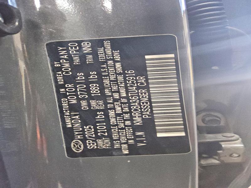 65358176 :رقم المزاد ، KMHRC8A36TU425916 vin ، 2026 Hyundai Venue مزاد بيع