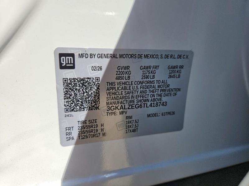 Продажа на аукционе авто 2026 Gmc Terrain, vin: 3GKALZEG6TL418743, номер лота: 69399456