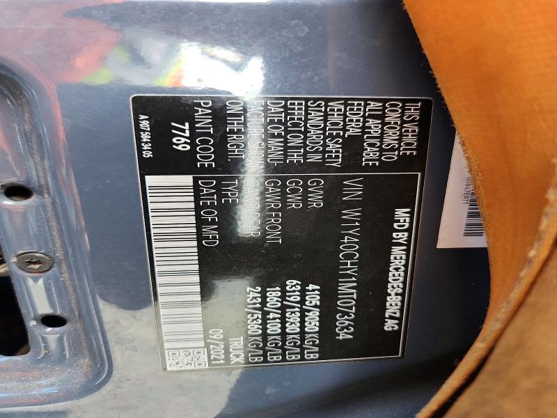 Aukcja sprzedaży 2021 Mercedes-benz Sprinter, vin: W1Y40CHY1MT073634, numer aukcji: 68927066
