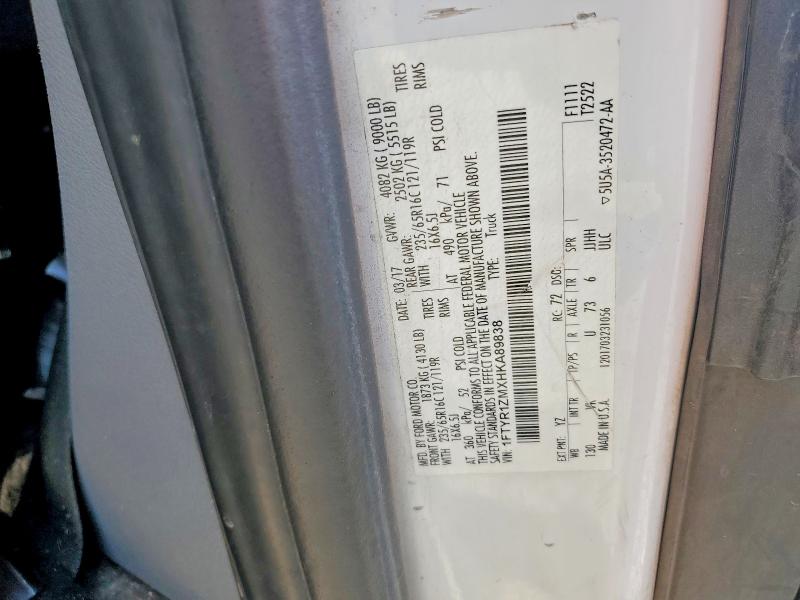 Продажа на аукционе авто 2017 Ford Transit, vin: 1FTYR1ZMXHKA89838, номер лота: 68142396