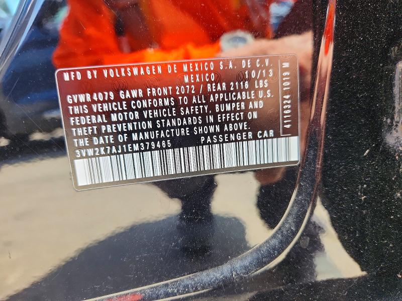 Aukcja sprzedaży 2014 Volkswagen Jetta, vin: 3VW2K7AJ1EM379465, numer aukcji: 67829816