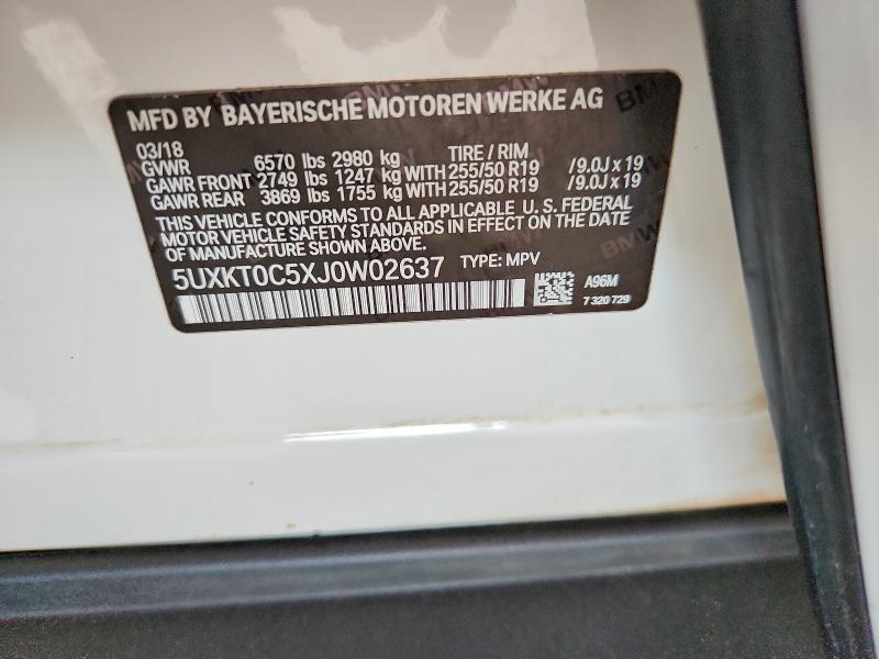 Продажа на аукционе авто 2018 Bmw X5, vin: 5UXKT0C5XJ0W02637, номер лота: 70991836