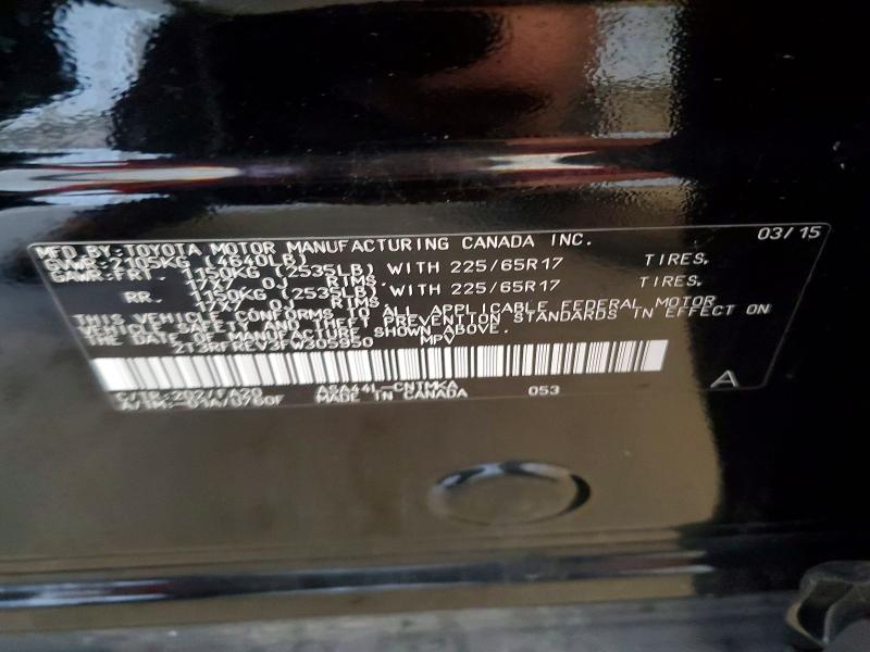 Aukcja sprzedaży 2015 Toyota Rav4, vin: 2T3RFREV3FW305950, numer aukcji: 69407186