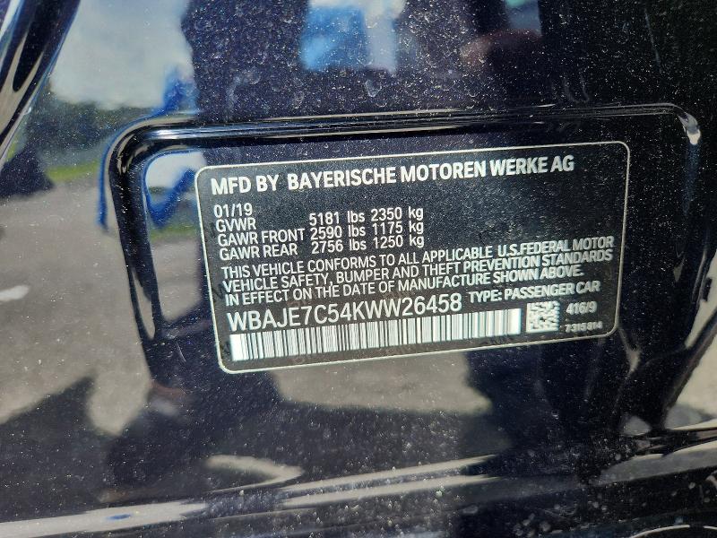 Продаж на аукціоні авто 2019 Bmw 540, vin: WBAJE7C54KWW26458, номер лоту: 68323926