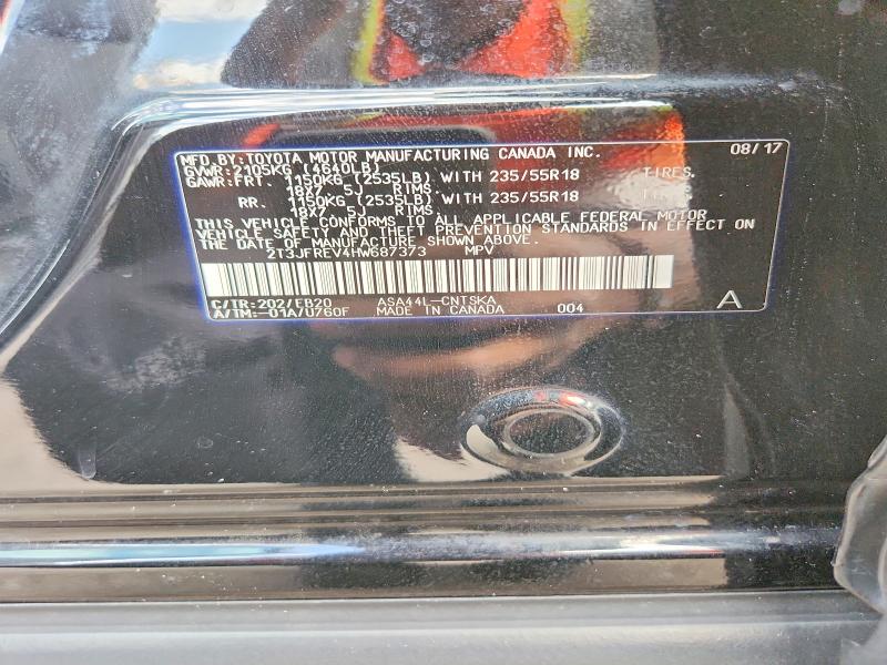 Aukcja sprzedaży 2017 Toyota Rav4, vin: 2T3JFREV4HW687373, numer aukcji: 69538576