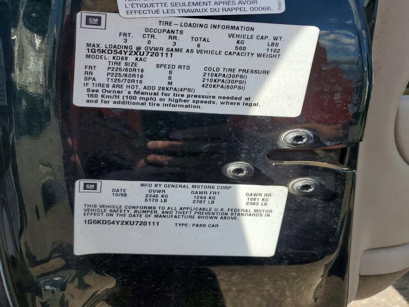 Aukcja sprzedaży 1999 Cadillac Deville, vin: 1G6KD54Y2XU720111, numer aukcji: 68300546