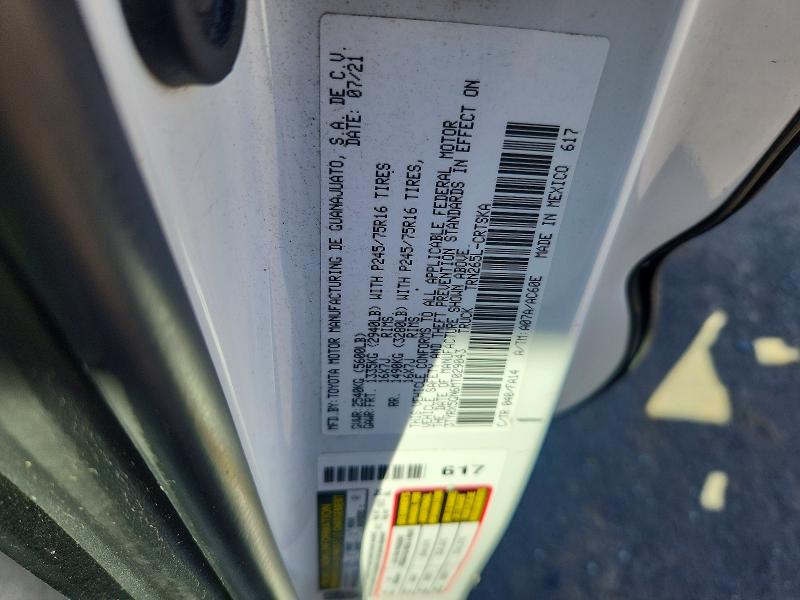 68038976 :رقم المزاد ، 3TYRX5GN6MT029043 vin ، 2021 Toyota Tacoma مزاد بيع