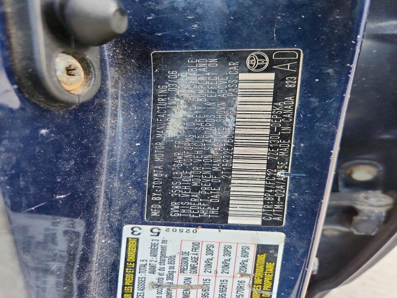 66632606 :رقم المزاد ، 2T1BR32E76C656476 vin ، 2006 Toyota Corolla مزاد بيع