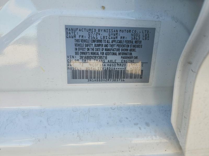 Продаж на аукціоні авто 2024 Nissan Sentra, vin: 3N1AB8DV2RY385716, номер лоту: 68777456