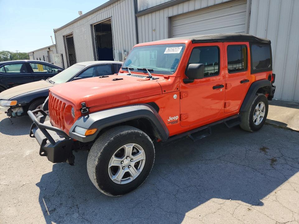 2019 Jeep Wrangler Unlimited მანქანა იყიდება აუქციონზე, vin: 1C4HJXDNXKW549445, აუქციონის ნომერი: 63502686