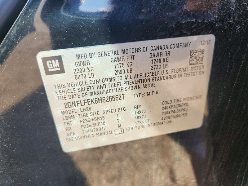 Продажа на аукционе авто 2017 Chevrolet Equinox, vin: 2GNFLFEK6H6265627, номер лота: 68378776