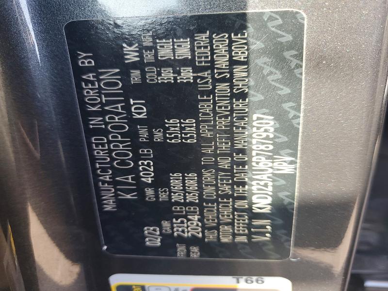 70582096 :رقم المزاد ، KNDJ23AU6P7879507 vin ، 2023 Kia Soul مزاد بيع