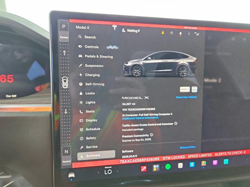 69385586 :رقم المزاد ، 7SAXCAE56RF439365 vin ، 2024 Tesla Model X مزاد بيع