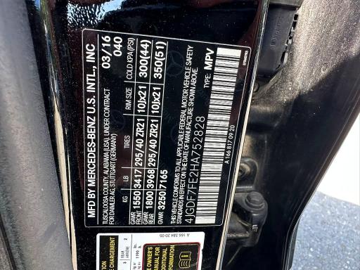 Aukcja sprzedaży 2017 Mercedes-benz Gls, vin: 4JGDF7FE2HA752828, numer aukcji: 63701016