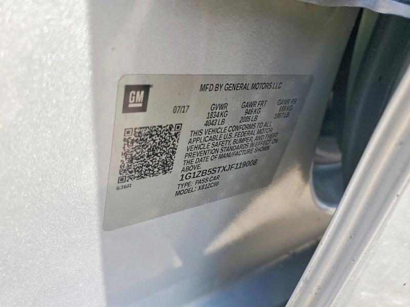 67153016 :رقم المزاد ، 1G1ZB5STXJF119008 vin ، 2018 Chevrolet Malibu مزاد بيع