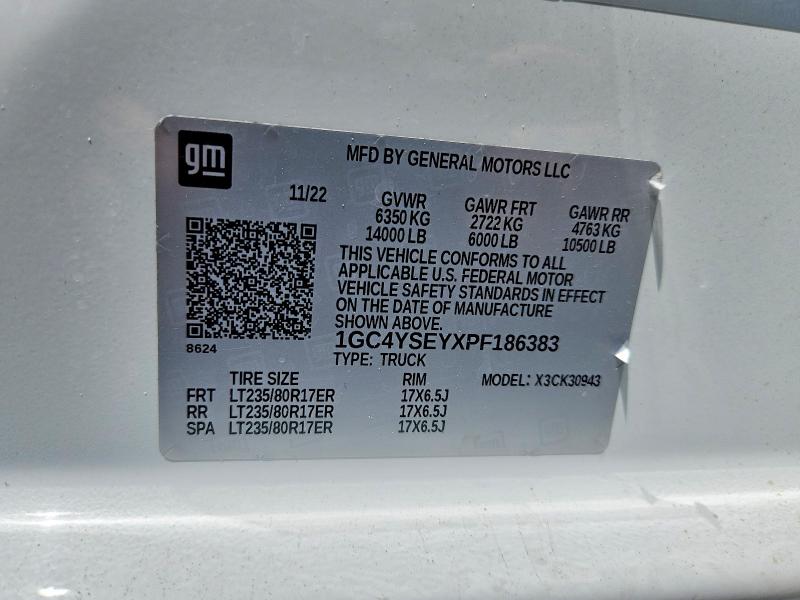 Продажа на аукционе авто 2023 Chevrolet Silverado, vin: 1GC4YSEYXPF186383, номер лота: 69157036