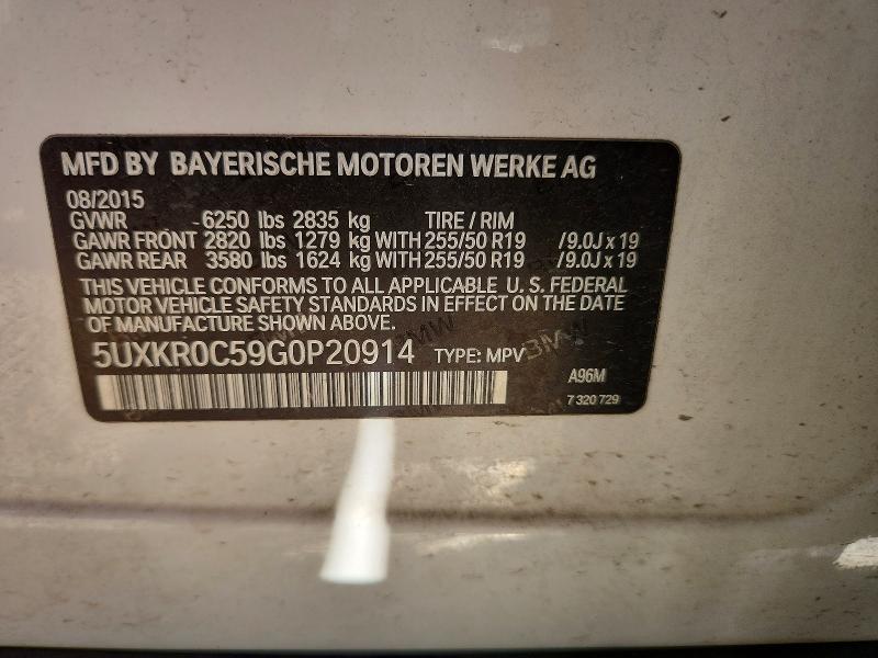 Aukcja sprzedaży 2016 Bmw X5, vin: 5UXKR0C59G0P20914, numer aukcji: 69520686