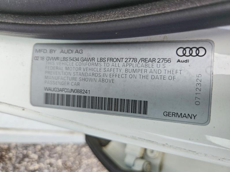 Aukcja sprzedaży 2018 Audi A6, vin: WAUG3AFC0JN088241, numer aukcji: 64570766