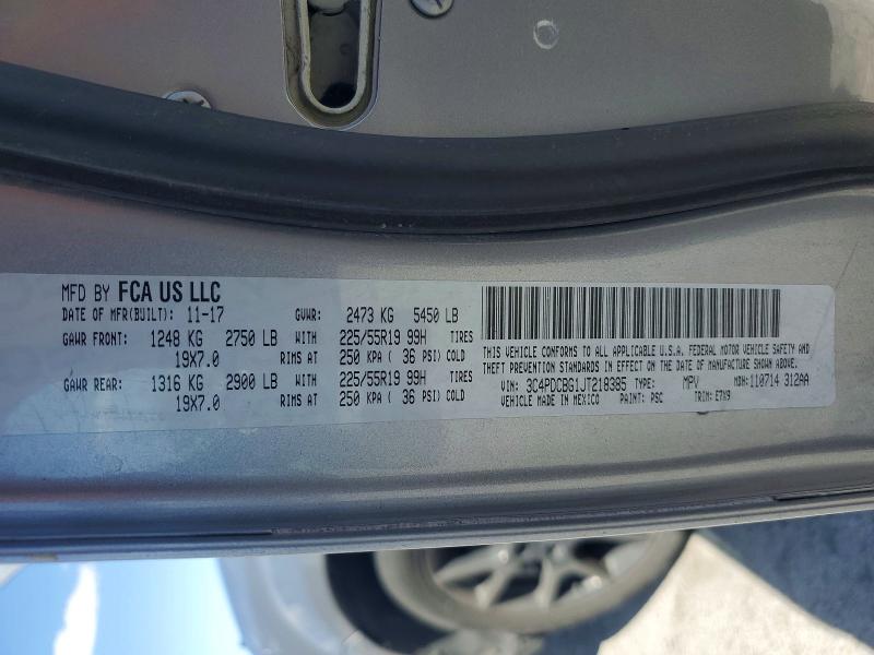 Aukcja sprzedaży 2018 Dodge Journey, vin: 3C4PDCBG1JT218385, numer aukcji: 69354736
